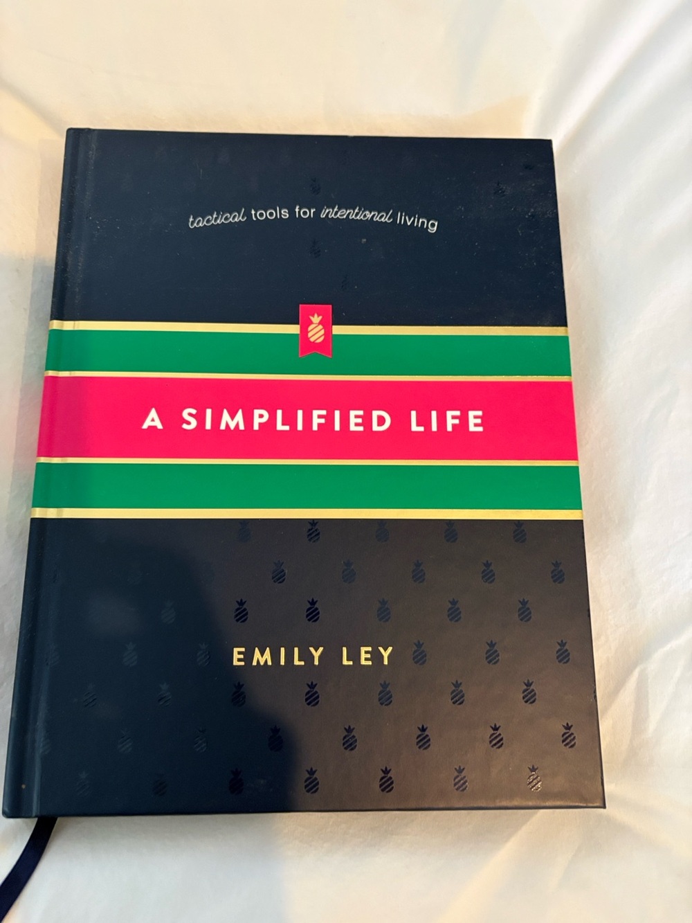 A Simplified Life by Emily Ley - White Cover with Navy Bookmark